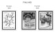 Delcampe - FINLAND 1856-2010 STAMP ALBUM PAGES (218 B&w Illustrated Pages) - Anglais