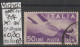 1945 - ITALIEN - SM (Flugpost) "Flugzeug Caproni.." 50 L Violett - O  Gestempelt - S.Scan (it 714Ao 01-04) - Airmail