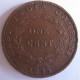 East India Company One Cent 1845. Victoria. Straits Settlements. KM# 3 - Malaysie