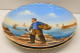 Delcampe - -2 ASSIETTES PORCELAINE HAVILAND SOUVENIR LES SABLES D'OLONNE PECHEUR PECHEUSE    E - Limoges (FRA)