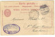 1897 Carte Entier / Exp Perrenoud Meubles à La Chaux De Fonds / Cachet Ambulant Vesoul à Port D'Atelier - Railway