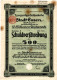 Goldanleihe Der Stadt Essen - Buchftabe E - Schuldverfchreibung über 500 Reichsmark - Dezember 1926. - Banque & Assurance