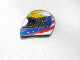 PIN'S    CASQUE   AIGLE  DRAPEAU US - F1