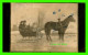 QUÉBEC - GOING FOR A RIDE - UN TOUR DE SLEIGH - CARTE PHOTO DE 1900 - - Québec - La Cité