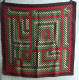 Foulard Damier Rouge Vert Blanc Cassé Chocolat - Scarves