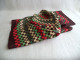 Foulard Damier Rouge Vert Blanc Cassé Chocolat - Scarves