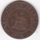 Indochine Française, 1 Centième 1892 A Paris, En Bronze, Lec# 43 - Indochine