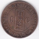 Indochine Française, 1 Centième 1887 A Paris, En Bronze, Lec# 39 - French Indochina