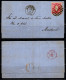 CA670- COVERAUCTION!!!-PORTUGAL - KING LUIZ. SC#: 41 - FOLDED LETTER LISBOA 18-02-1870 TO MADRID 26-02-70 - Briefe U. Dokumente