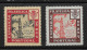 Portugal 2 Vignette Bepex Expo Philatelique Porto 1947 Tour Clerigos Eglise Tower Church Cinderella Stamp Expo - Local Post Stamps