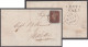 1841 1d Red Plate 11 TE (from The Black Plate), Fine To Huge Margins, Tied By Crisp Black MC On Wrapper (Scotland) - Briefe U. Dokumente