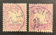 Bayern Mi 45a+b BEIDE FARBEN: LILA+VIOLET, Tadellos Gestempelt 1878 Wappen 5Pf (Bavaria Baviére Altdeutschland - Used