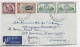 NEW ZEALAND 5DX28D+2D LETTRE COVER AIR MAIL AIR MAIL 1947  LEGATION FRANCE WELLINGTON TO FRANCE REEX SUISSE - Brieven En Documenten