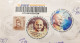 INDIA 2018 Mahatma Gandhi Round Odd Shaped & Swami Vivekananda Stamps Franked On Registered Speed Post Cover As Per Scan - Lettres & Documents