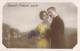 COUPLES - Homme Tient La Main De Sa Femme - Fleur -Quand L'amour Parle - Carte Postale Ancienne - Couples