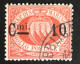 1882 - San Marino - Soprastampa Cent 10 Su Cent 20 - Stemma Used - Gebraucht