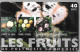 CARTE-PUCE-POLYNESIE-40U-PF135-GEMA-03/03-Les FRUITS-UTILISE-TBE/ - Polynésie Française