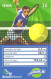 Brazil:Brasil:Used Phonecard, Brasil Telecom, 20 Units, Superbola, Sport, Tennis, 2003 - Brasilien