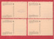 Cartes Maximum - Belgique - 1952 - 4 Cartes 872/875 - Véves / Horst / Lavaux Ste Anne / Beersel - 1951-1960