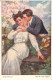 COUPLES - Jeune Homme Chuchotte Dans L'oreille D'une Jeune Fille - Carte Postale Ancienne - Coppie