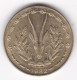 États De L'Afrique De L'Ouest 5 Francs 1982 , En Bronze Nickel Aluminium, KM# 2a - Andere - Afrika