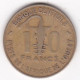 États De L'Afrique De L'Ouest 10 Francs 1964 , En Bronze Aluminium, KM# 1 - Sonstige – Afrika