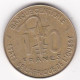 États De L'Afrique De L'Ouest 10 Francs 1986 FAO , En Bronze Aluminium, KM# 10 - Autres – Afrique