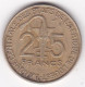 États De L'Afrique De L'Ouest 25 Francs 1987 FAO , En Bronze Aluminium, KM# 9 - Sonstige – Afrika