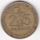 États De L'Afrique De L'Ouest 25 Francs 1979 , En Bronze Aluminium, KM# 5 - Other - Africa