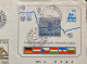 YUGOSLAVIA 1985, COVER USED TO USA VIA CANADA, MINIATURE SHEET, METER CANCEL ADD, 6 DIFF COUNTRY FLAG, ZAGREB - DUBRAVA - Covers & Documents