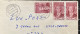 LUXEMBOURG-1978 COVER USED, JOHANN VON GOETHE, POET, MULTI 3 STAMP, DIFFERDANGE TOWN CANCEL. - 1926-39 Charlotte Right-hand Side