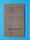 Nat. Verbond Der VETERANEN Van KONING ALBERT 1ste ROI - Fed. Nat. Les VETERANS ( Zie / Voir Scans ) 1958 Lid/Membre ! - Documents