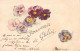 Souvenir De GHLIN - Pensées Fleurs - Carte Postale Animée - Greetings From...