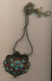 Antique Tibetan Necklace Nepali Pendentif Ancien Népal Corail Turquoises Argent - Hangers