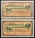 Messico MEJICO MEXICO La Tesoreria De La Federacion 10 Centavos 1913  PS#1058 X 2 Es.   LOTTO 4481 - Mexico