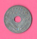 France  20 Centimes 1941 Francia Typological Zinc Coin - 20 Centimes