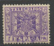 Espagne - Spain - Spanien Télégraphe 1940-43 Y&T N°TT85 - Michel N°TM93 (o) - 1p Armoirie - Telegraph