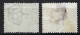 SAINT MARIN Ca.1877-90: Les Nos 1-2 Sup. Obl. "S. Mno", Aminci Et Trou D'aiguille Pour Le 5c - Used Stamps