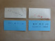 Lot De 4 Tickets De Bus Différents. Transtu. Tunisie Tunisia Tunisien. Voir Recto Et Verso Sur Les 2 Images. - Wereld