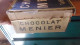 Delcampe - CHOCOLAT MENIER RARE ANCIENNE GRANDE BOITE TABLETTES PETIT GOUTER DANS SON JUS - Dosen