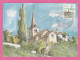 Suisse - Canton De Vaud - Carte Maximum Féchy - Eglise (Aquarelle De Gérard Liardon) 1985 - Féchy