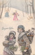Noël - Cartes Viennoise - Enfant Hôte Et Jouets - Illustration - Carte Postale Animée - Andere & Zonder Classificatie