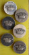 Noblesse 6 Boutons De Livrée Argentés Avec Couronne Comtale Old Buttons Supurieur ? France Diam 2.8 Cm - Boutons