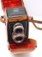 Delcampe - -APPAREIL PHOTO ATOFLEX REX 6 X 6 ANGENIEUX Années 50 VINTAGE SACOCHE CUIR   E - Appareils Photo