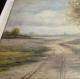 Delcampe - Paysage Avec L'horizon D'un Village En Arrière-plan/ Landscape With Skyline Of Village In Background, P. Wink, 1940s - Huiles