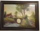 Paysage Avec Maisons, Pont Et Arbres/ Landscape With Houses, Bridge And Trees, Peters - Huiles