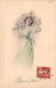 ILLUSTRATEUR SIGNEE VIENNE - Bonne Fête - N°276 Femme Et Fleurs - Carte Postale Animée - Vienne