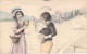 ILLUSTRATEUR SIGNEE VIENNE - 2 Enfants à La Période De Pâques - 4027 - Carte Postale Animée - Vienne