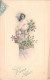 ILLUSTRATEUR SIGNEE VIENNE - Bonne Année - Femme Au Panier - 276 - Carte Postale Animée - Vienne