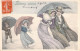 ILLUSTRATEUR SIGNEE VIENNE - Bonne Année - Couple - Sous Le Parapluie - 5131  - Carte Postale Animée - Vienne
